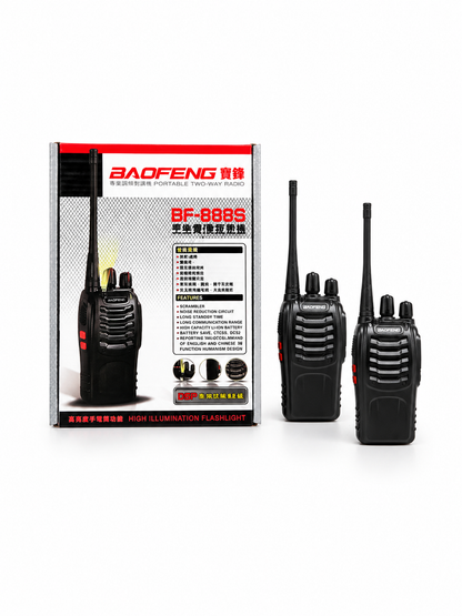 Baofeng Walkie Talkies BF-888S Rechargeable Two-Way Radios for Adults and child
