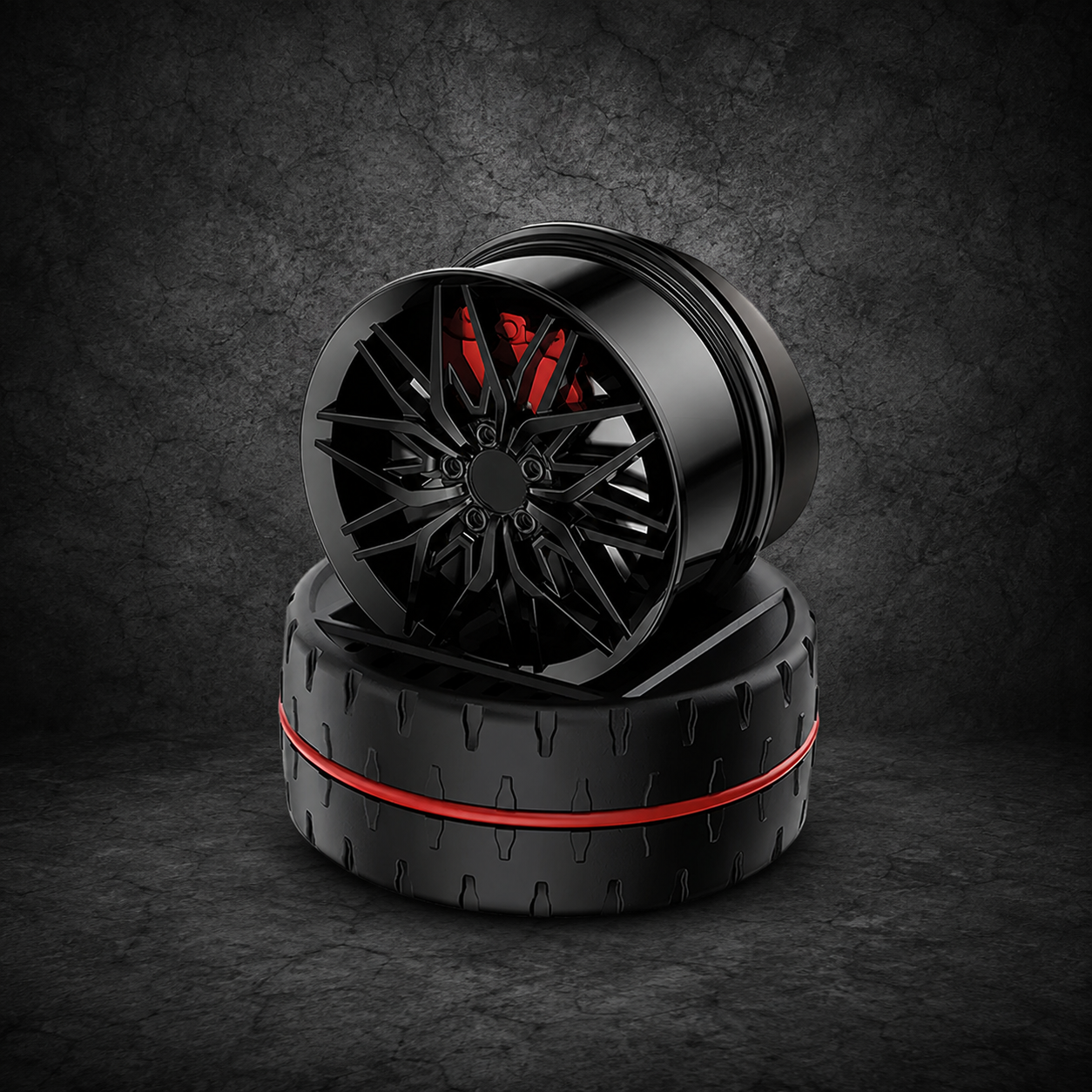 360° Rotating Alloy Wheel Car Air Freshener Diffuser