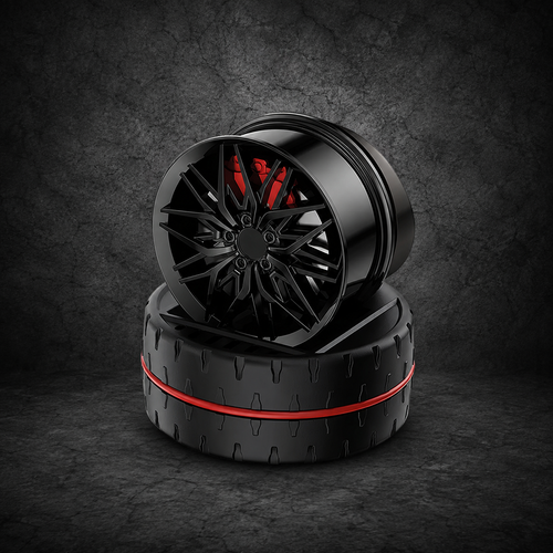 360° Rotating Alloy Wheel Car Air Freshener Diffuser