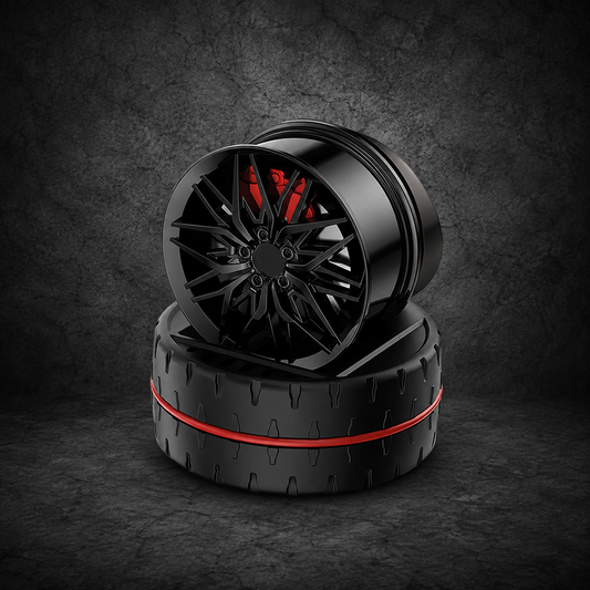 360° Rotating Alloy Wheel Car Air Freshener Diffuser