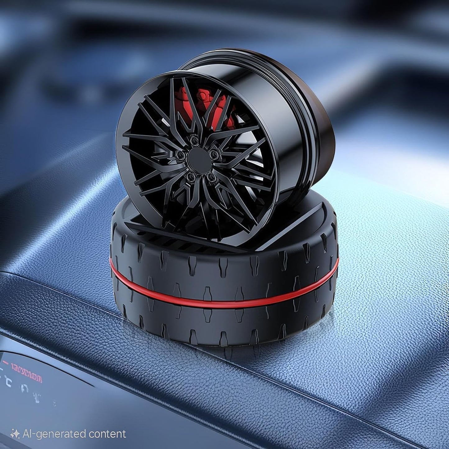 360° Rotating Alloy Wheel Car Air Freshener Diffuser