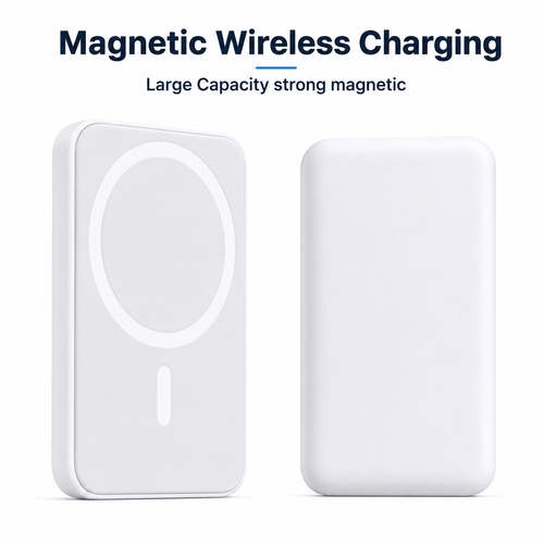 MagSafe Magnetic Wireless Power Bank 3000mAh | 5W Fast Wireless Charging | Portable Magnetic Battery Pack Compatible with iPhone 12/13/14/15/16 Series