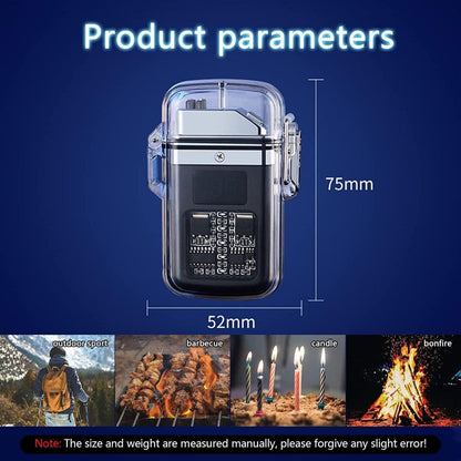 Flashlight Lighter – Waterproof Double Arc with COB Light