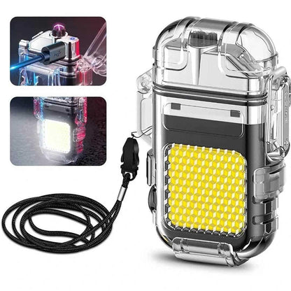Flashlight Lighter – Waterproof Double Arc with COB Light