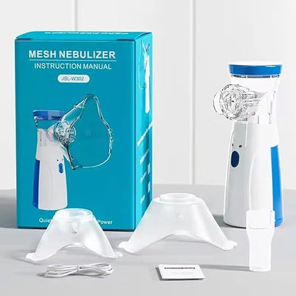 Portable Mesh Nebulizer No Noise, High Nebulization Rate, Personal Inhalers for Breathing Problems Lightweight, Travel Friendly for Adults & Kids. Multicolor