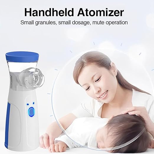 Portable Mesh Nebulizer No Noise, High Nebulization Rate, Personal Inhalers for Breathing Problems Lightweight, Travel Friendly for Adults & Kids. Multicolor