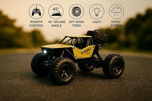 Remote Control Monster Car with Smoke Function, High Speed Off-Road RC Vehicle, 8 x 5 x 5 inch