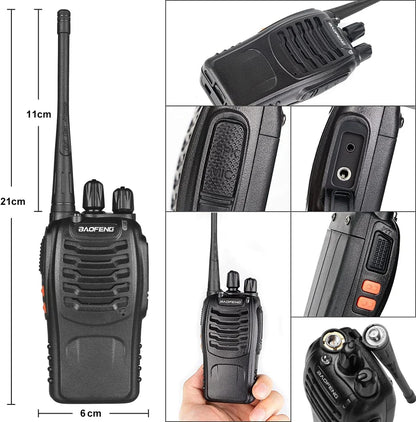 Baofeng Walkie Talkies BF-888S Rechargeable Two-Way Radios for Adults and child